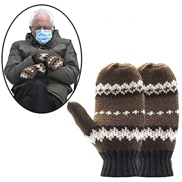 Bernie Mittens Gloves Inauguration 2021 Bernie Meme Funny Gloves Funny Mittens One Size Fits All