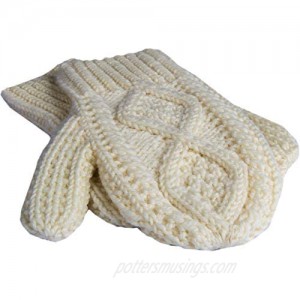 Irish Merino Wool Knit Adult Mittens