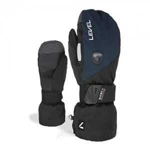 Level Fly Snowboard Mitttens with Wrist Guards Proven BioMex Design Kevlar Palms Removable Liner