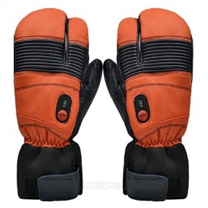 Savior Heated Mittens for Men Women  Battery Heated Gloves Heated Ski Gloves
