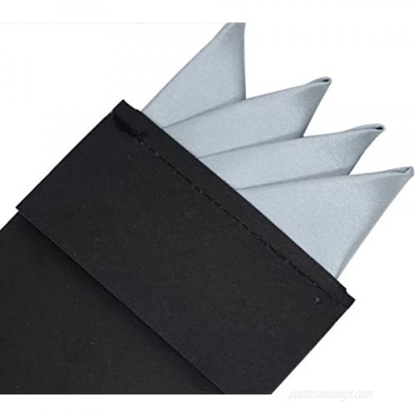 5pcs Pre Folded Pocket Squares Set for men on card Mens Formal Suits Prefolded Handkerchiefs For Wedding Party HS6
