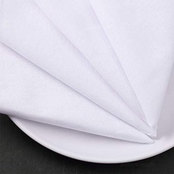 60 Pieces White Handkerchief Classic Hankies Pocket Square Towel Hankies Towel Pocket Hanky DIY Bride Wedding Hankies