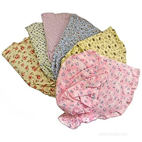 Bonnet Large Made from 100% Cotton 'Colors May Vary'
