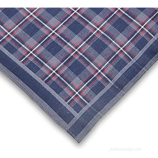 EcoHanky Men's Handkerchiefs 100% Soft Cotton 6-piece Set Brown6