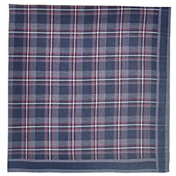 EcoHanky Men's Handkerchiefs 100% Soft Cotton 6-piece Set Brown6