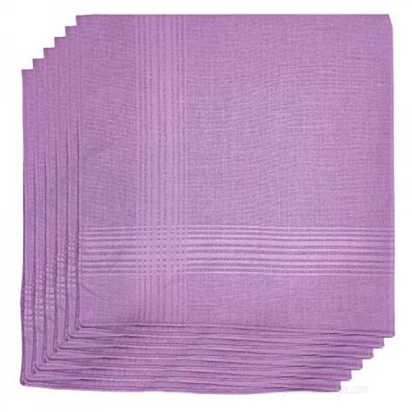 Geoffrey Beene Handkerchiefs 100% Cotton 6 Pack (Wisteria)
