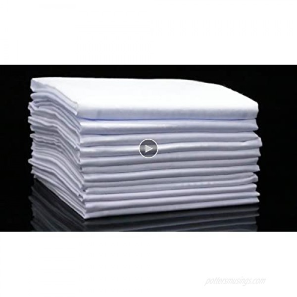 Hankerchief Pack Of 6 Pieces Men's Handkerchiefs100% Soft Cotton White Hankie-Best Christmas Gifts
