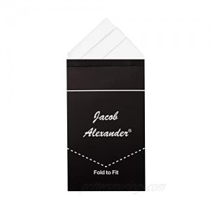 Jacob Alexander Men's Pre-Folded Triangles Pocket Square Handkerchief