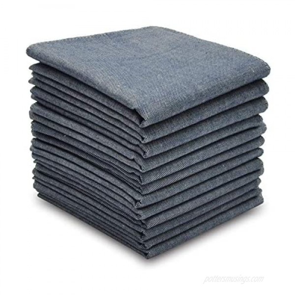 SelectedHanky Men's Pure Cotton Handkerchiefs Colored Hankies Pack of 12