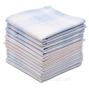 Soft Cotton Handkerchiefs for Men with Elegant Pattern in Assorted Color  16 inches Large hankies