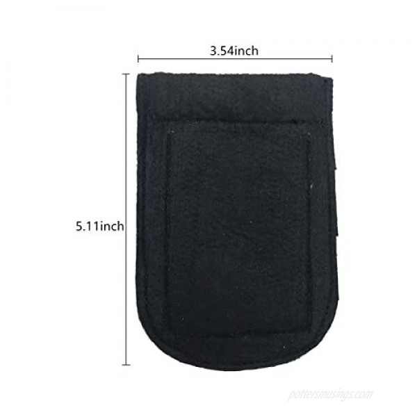 Wanty Premium Microfiber Pocket Square Holder Men's Suit Handkerchief Keeper 2 Pack