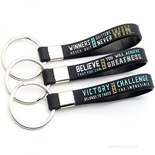 (12-Pack) Baseball Keychains with Motivational Quotes - Wholesale Pack of Key Chains in Bulk for Giveaway Gifts for Team Baseball Theme Party Favors and Supplies for Boys Girls Men Women