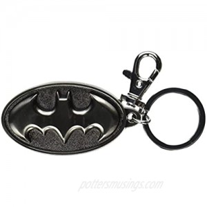 DC Batman Logo Pewter Keyring Silver One Size