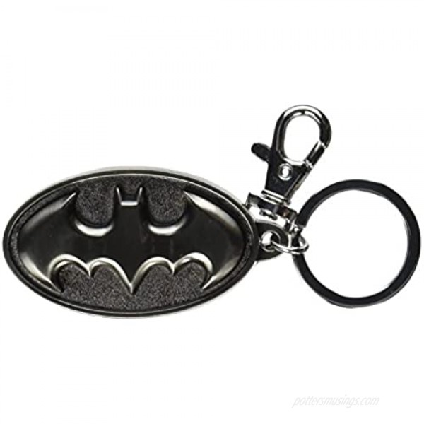 DC Batman Logo Pewter Keyring Silver One Size