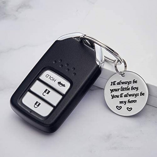 Father's Gift Dad Keychain from Daughter Son Birthday Keychain for Daddy Present from Wife to Husband