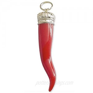 Italian Horn Red Keychain - Large