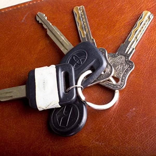 Key Rings Key Ring Keyring Rustproof Dog Tag Ring Flat Key Rings Rings Split Keyrings for Home Car Keys Attachment 12 pcs