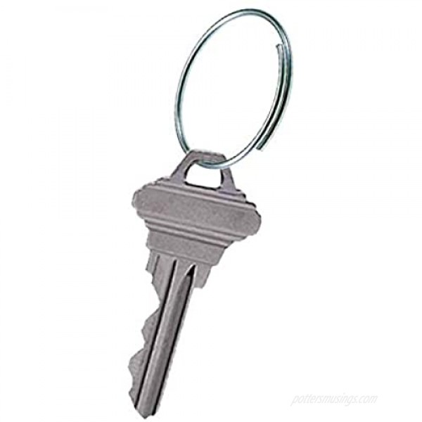 Lucky Line Easy Key Give-A-Way Key Ring 1 Diameter 1000 per Pack (7591000) Silver