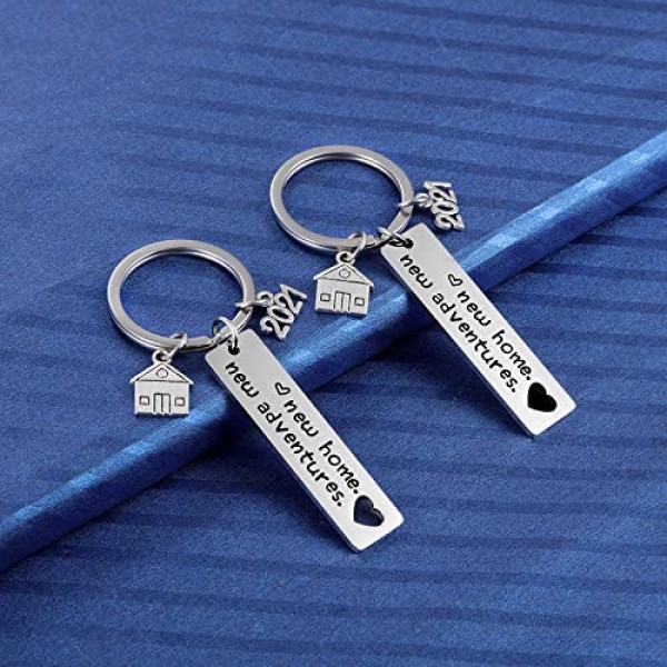 New Home Keychain 2021 Housewarming Gift for New Homeowner House Keyring Moving in Key Chain New Home Owner Real Estate Agent