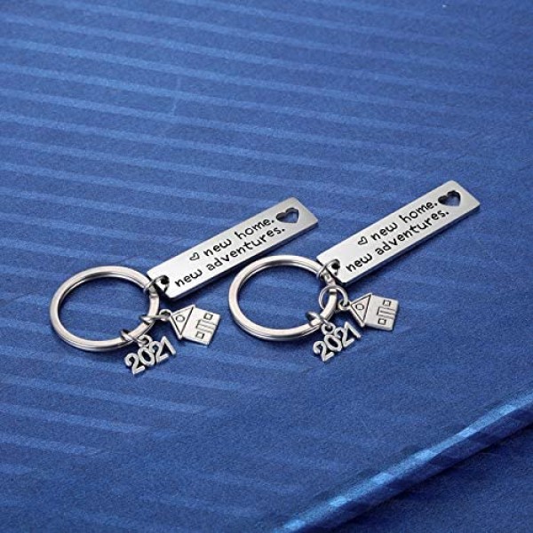 New Home Keychain 2021 Housewarming Gift for New Homeowner House Keyring Moving in Key Chain New Home Owner Real Estate Agent