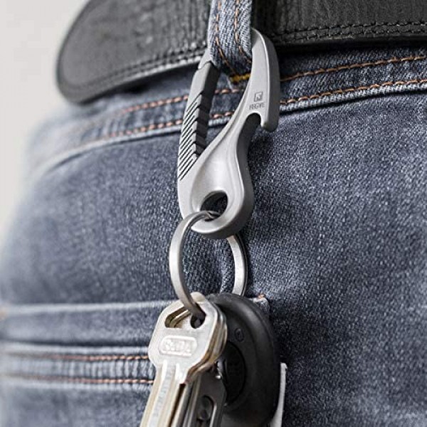 TISUR Titanium Side-Pushing Key Rings Wisely Group Your Key 3 Size Choice