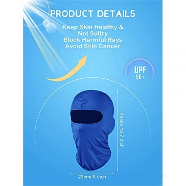 12 Pieces Sun Protection Balaclava Full Face Cover Sun UV Protection Face Protective Cover for Outdoor Sports