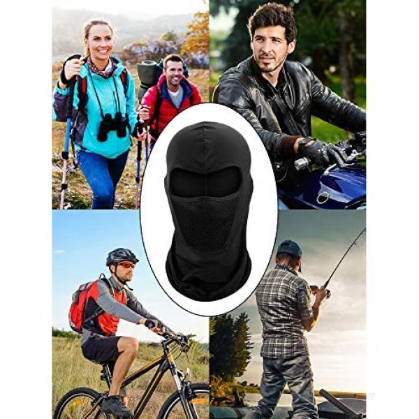 6 Pieces Balaclava Face Mask Motorcycle Mask Windproof Camouflage Fishing Cap Face Cover for Sun Dust Protection