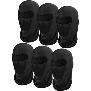 6 Pieces Balaclava Face Mask Motorcycle Mask Windproof Camouflage Fishing Cap Face Cover for Sun Dust Protection