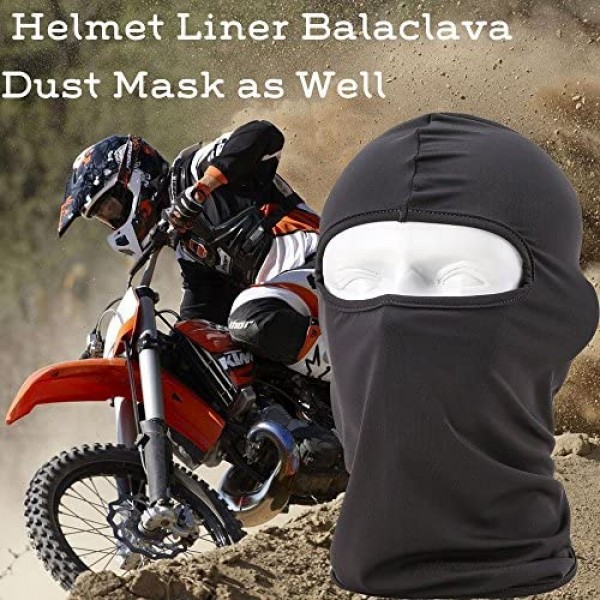 falapala Balaclava Tactical Face Mask Hood Neck Gaiter 1 Pack (Black)