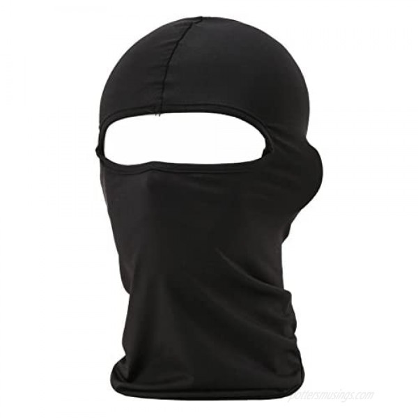 falapala Balaclava Tactical Face Mask Hood Neck Gaiter 1 Pack (Black)