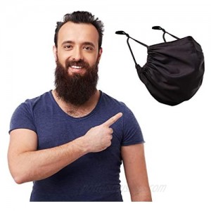 MASHELE Summer Face and Beard Headwear Reversible Reusable Doublesided Cloth Covering for Bearded Men