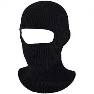 SATINIOR 1-Hole Knitted Full Face Cover Adult Winter Ski Balaclava for Outdoors