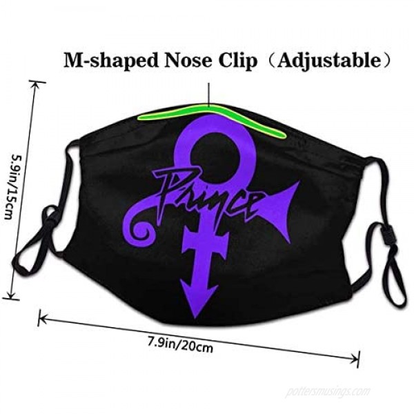 Star Heaven Prince-Purple Rain Unisex Nose Balaclavas Dust Protection Adjustable Face mask for Men and Women Teens