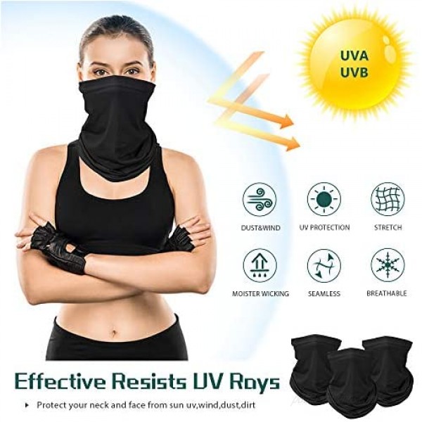 Sun UV Protection Face Mask Cooling Neck Gaiter Reusable Balaclava Bandana Scarf