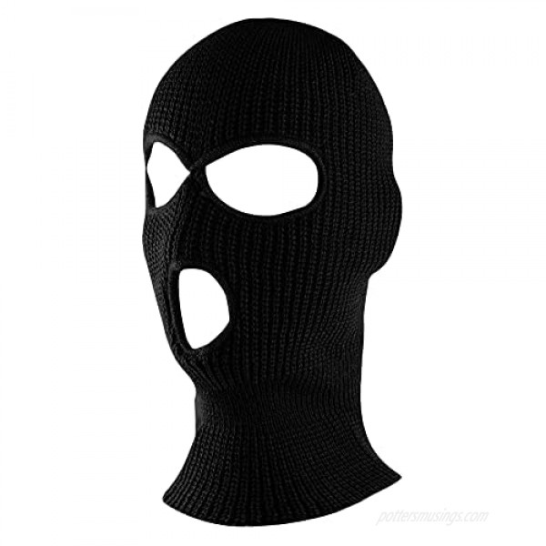 Super Z Outlet Knit Sew Acrylic Outdoor Full Face Cover Thermal Ski Mask One Size Fits Most