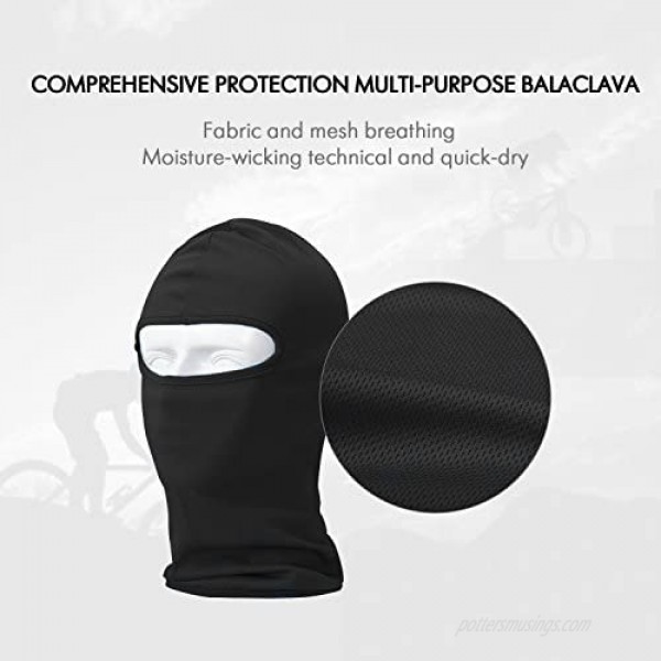 Your Choice Balaclava Tactical Skull Motorcycle Full Face Ski Mask Thin Breathing Windproof UV Protective Hat for Women Men