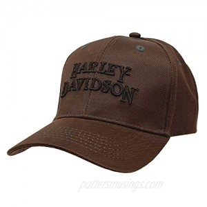 Harley-Davidson Regal Brown Stone Washed Baseball Cap Motorcycle Hat BC111439