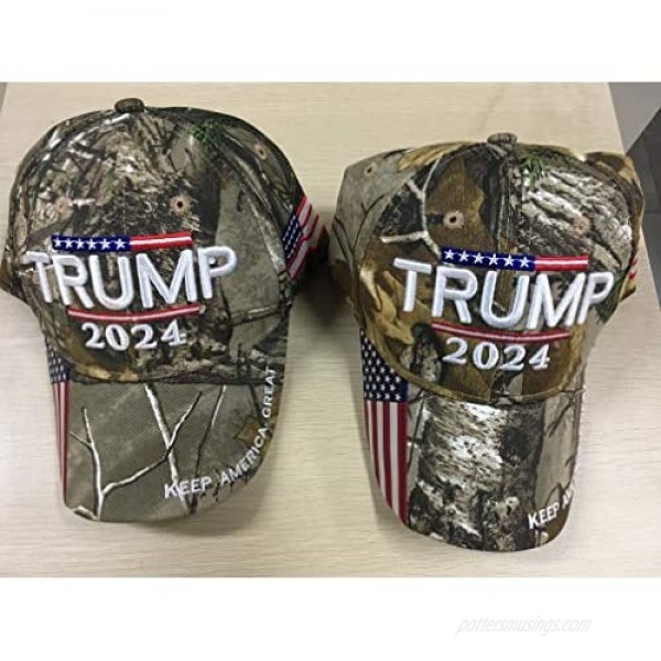 Idealforce Trump 2024 Hat Keep America Great Hat Camo Embroidered Trump Hat 2024 Baseball Cap-Adjustable One Size Fits Most