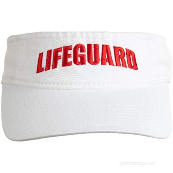 Lifeguard Visor | Professional Guard Hat Red Sun Cap Men Women Costume Uniform