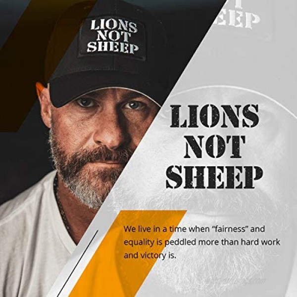 Lions Not Sheep OG Dad Hat - Hats for Men and Women - Hat for Hiking Climbing and Fishing