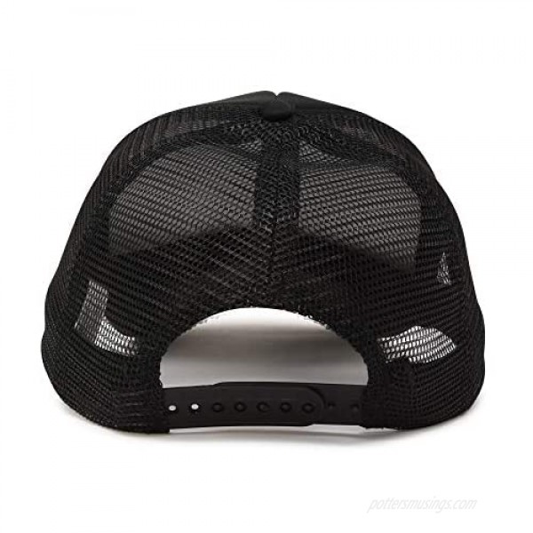 Trucker Hat Mesh Cap Solid Colors Lightweight with Adjustable Strap Small Braid