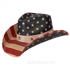 American Flag Vintage Cowboy Hat