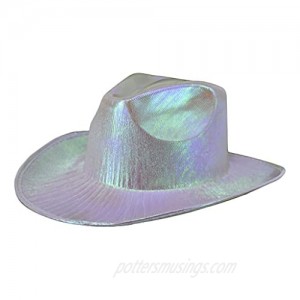 Arsimus Space Cowboy Holographic Rave Hat