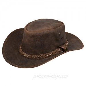 Australian Western Style Cowboy Outback Real Suede Aussie Bush Hat