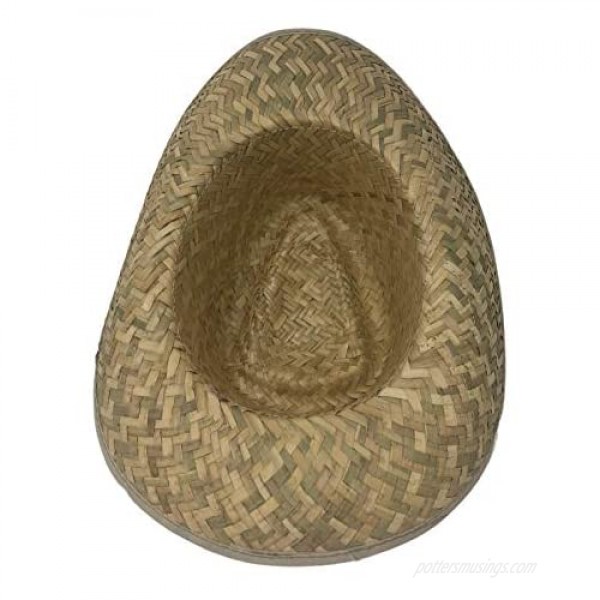 CHAPEAU TRIBE Low Crown Westen Cowboy Straw Hat