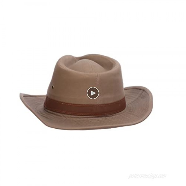 Dorfman Pacific Men's Twill Outback Hat