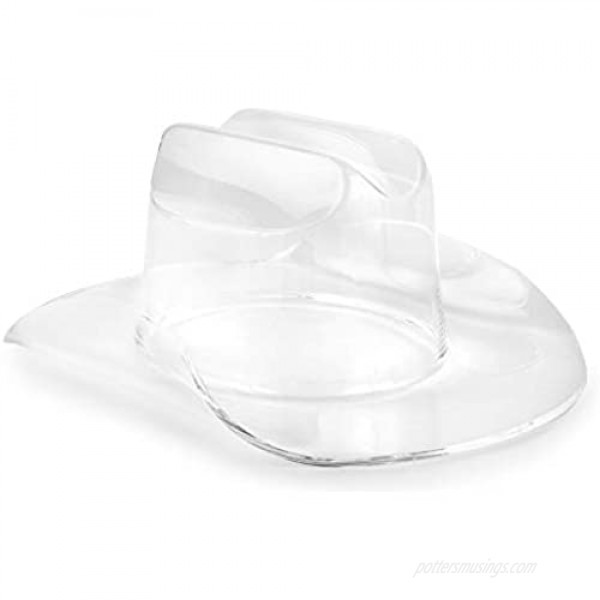 Huang Acrylic Cowboy Hat (Large) for decor chip and dip bowl costumes