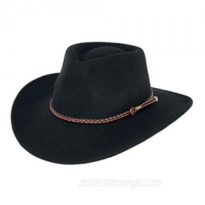 Outback Trading Men's 1392 Broken Hill UPF 50 Water-Resistant Crushable Australian Wool Western Cowboy Hat