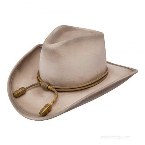 Stetson Men's Fort Crushable Wool Leather Hatband Cowboy Hat - Silverbelly