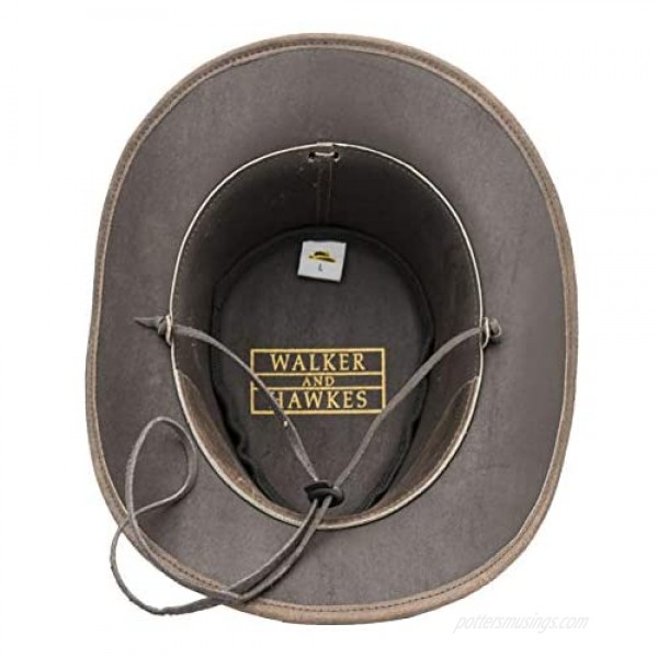 Walker and Hawkes - Leather Cowhide Outback Antique Hat